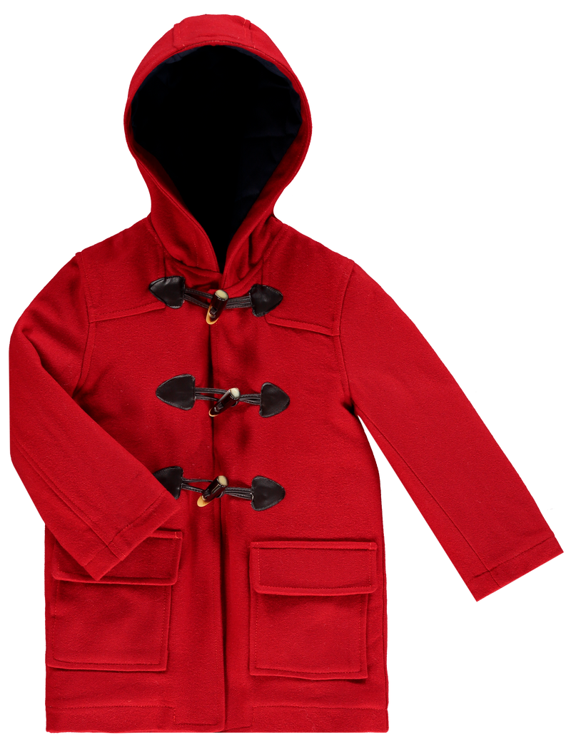 Girls red duffle clearance coat