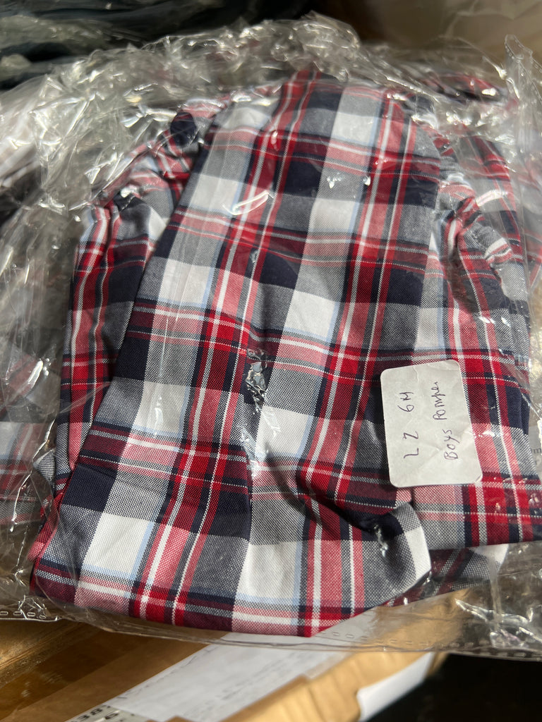 Boys summer tartan romper