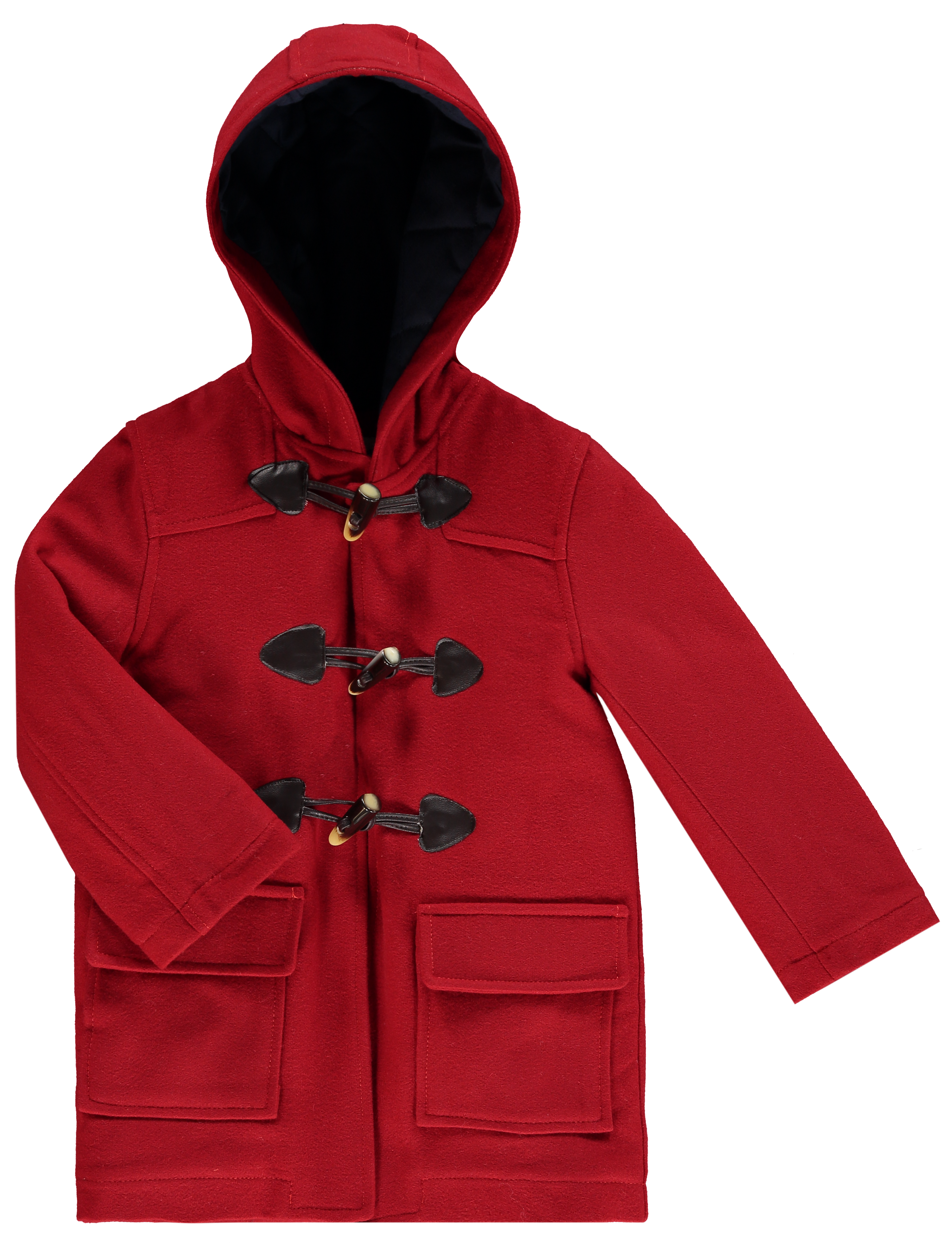 Boys red duffle coat on sale