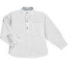 Boys Brasil White Tunic w Brasil Details