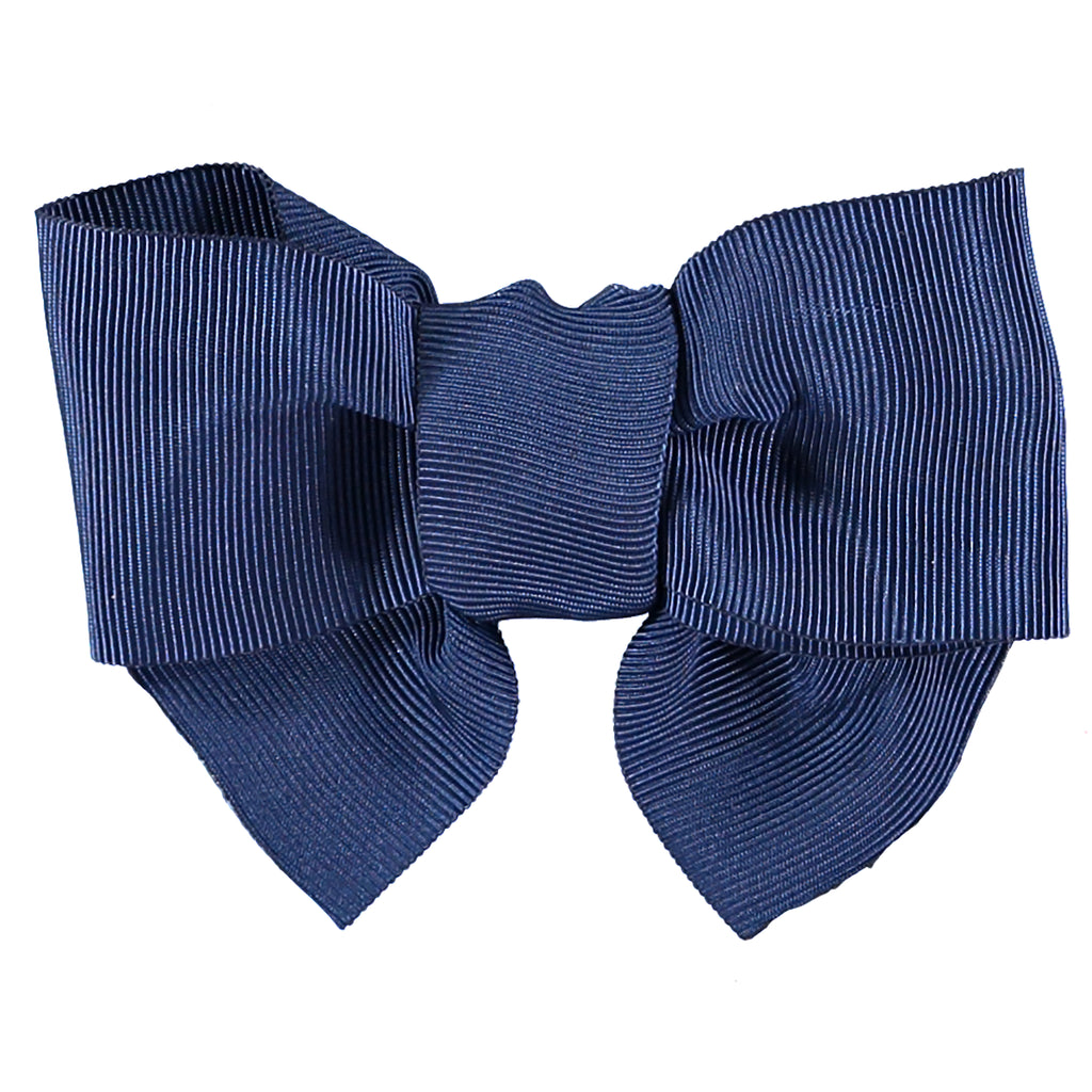 Grosgrain Navy Hair Bow