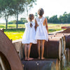 White Dress w Lace Straps