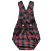 Navy Tartan Romper