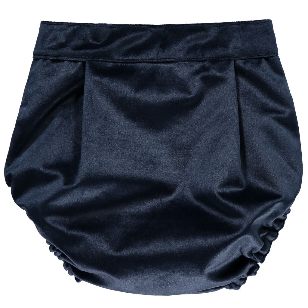 Navy Blue Velvet Bloomers