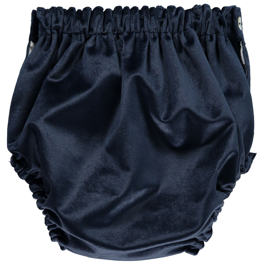 Navy Blue Velvet Bloomers